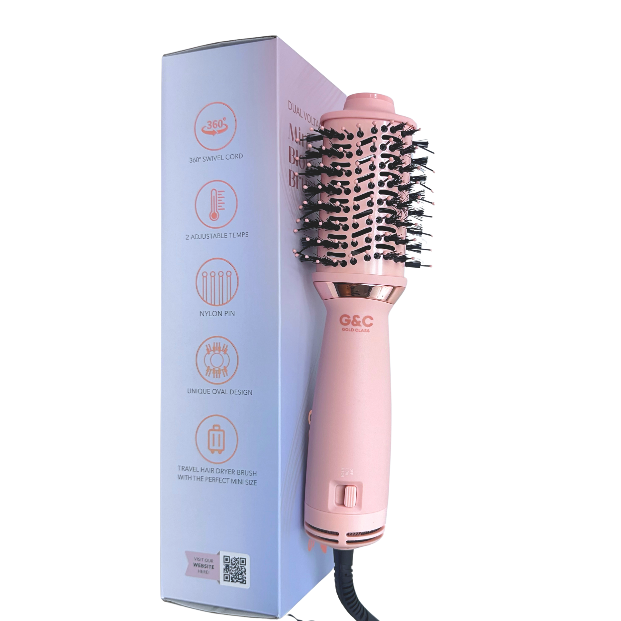 G&C Mini Dual Voltage Blowout Brush