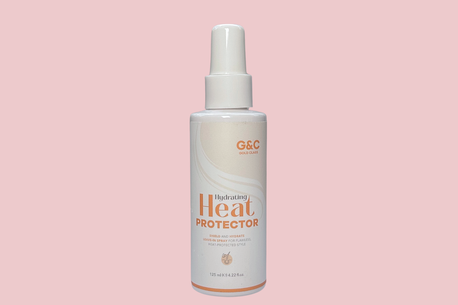 Bottle of G&C Hydrating Heat Protector australian made