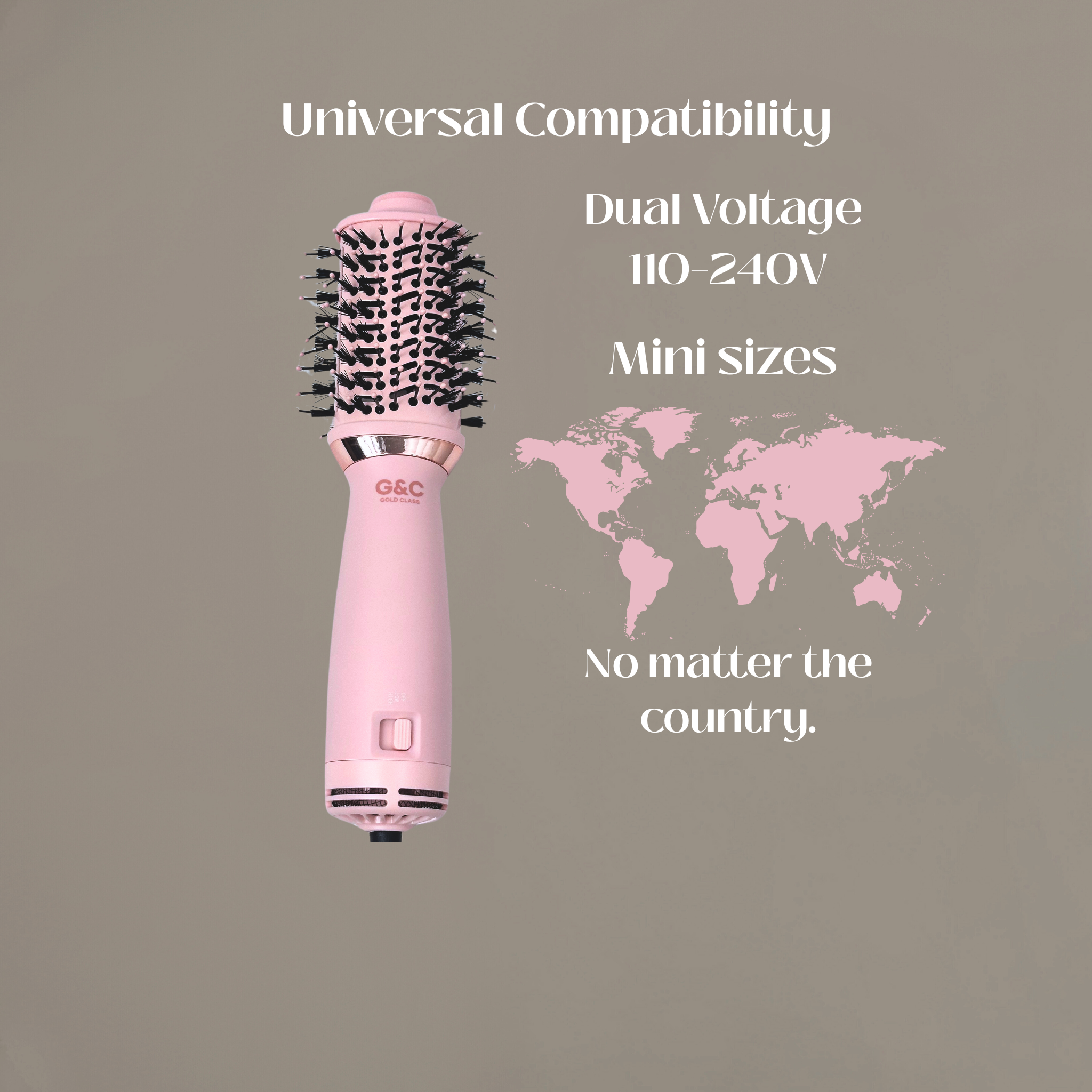 G&C Mini Dual Voltage Blowout Brush