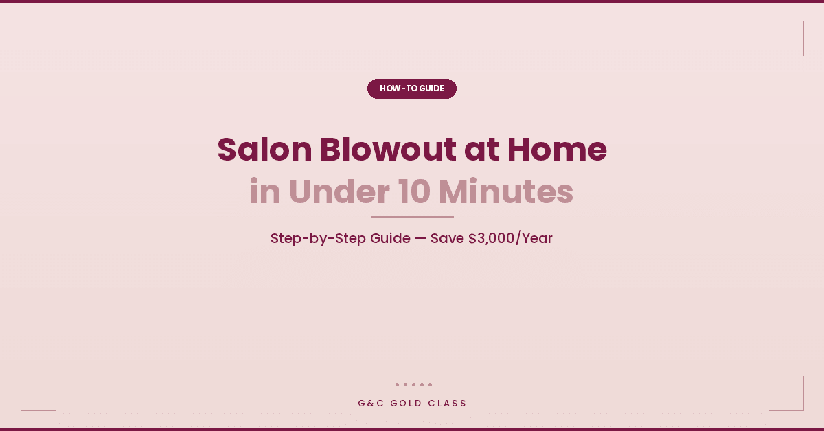 How to Get a Salon Blowout at Home in Under 10 Minutes (and Save $3,000/Year)