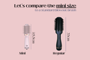Comparison of mini and standard blowout brushes with measurements GOLD CLASS