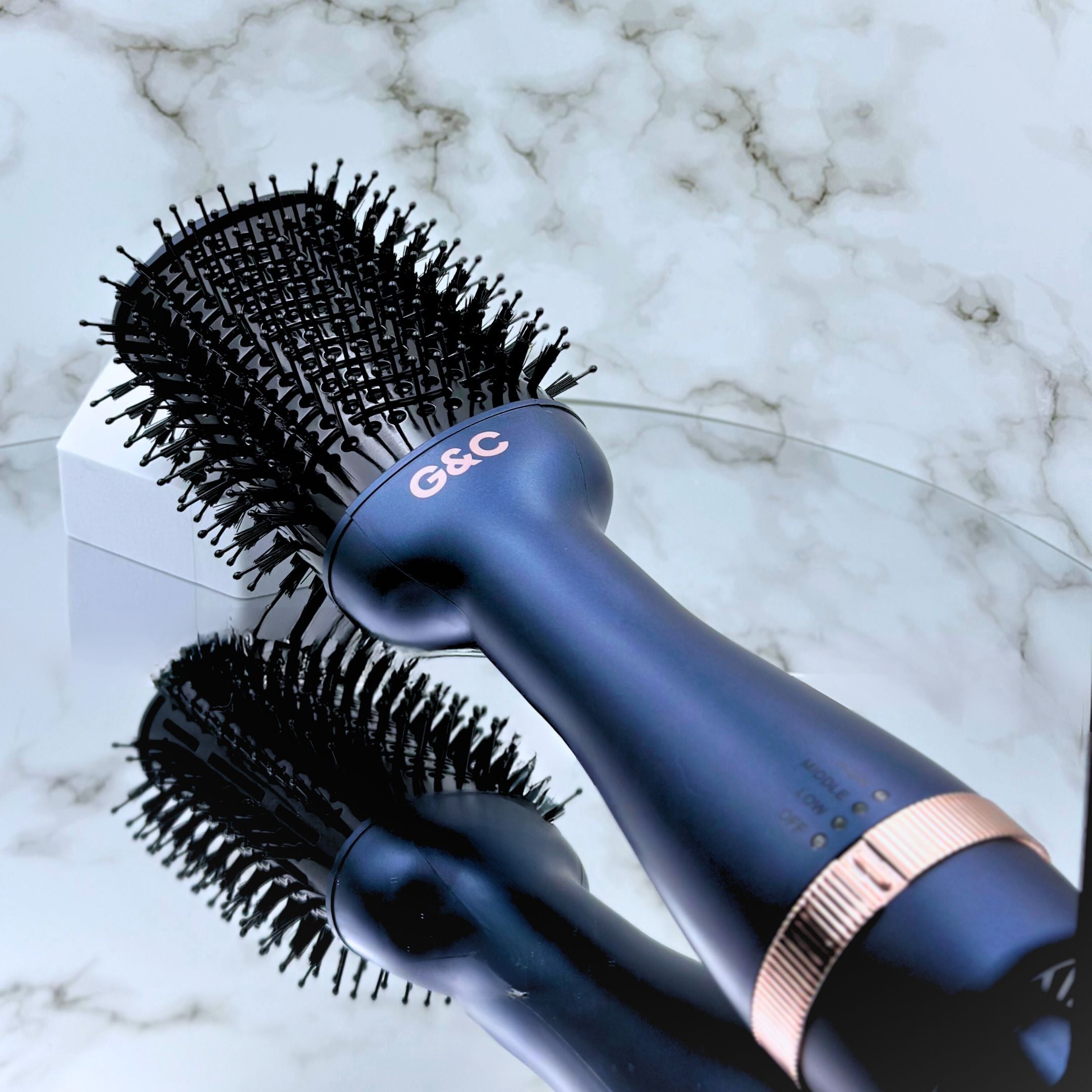 Blowout brush with Gold Class brush MIRROR