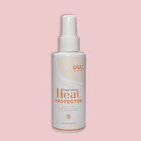 g&c Hair Heat Protectant, vegan and natural heat protection for your hair gold class pink