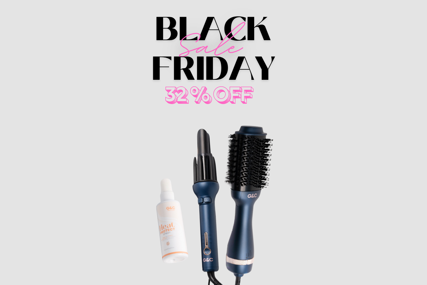 G&C Auto Curler, Blowout & Care Bundle – Black Friday 32% OFF