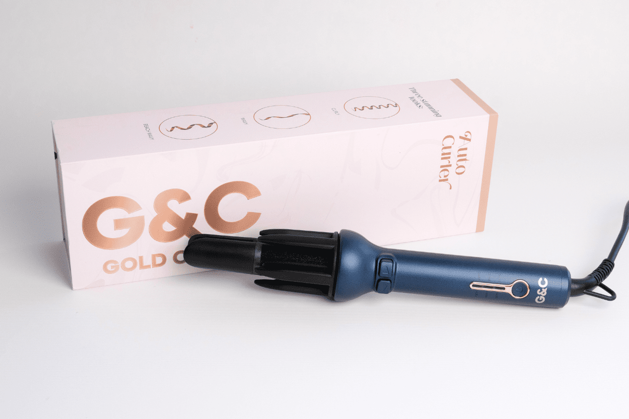 G&C Auto Curler, Blowout & Care Bundle – professional hair tool by Gold Class G&C automatic hair curler
