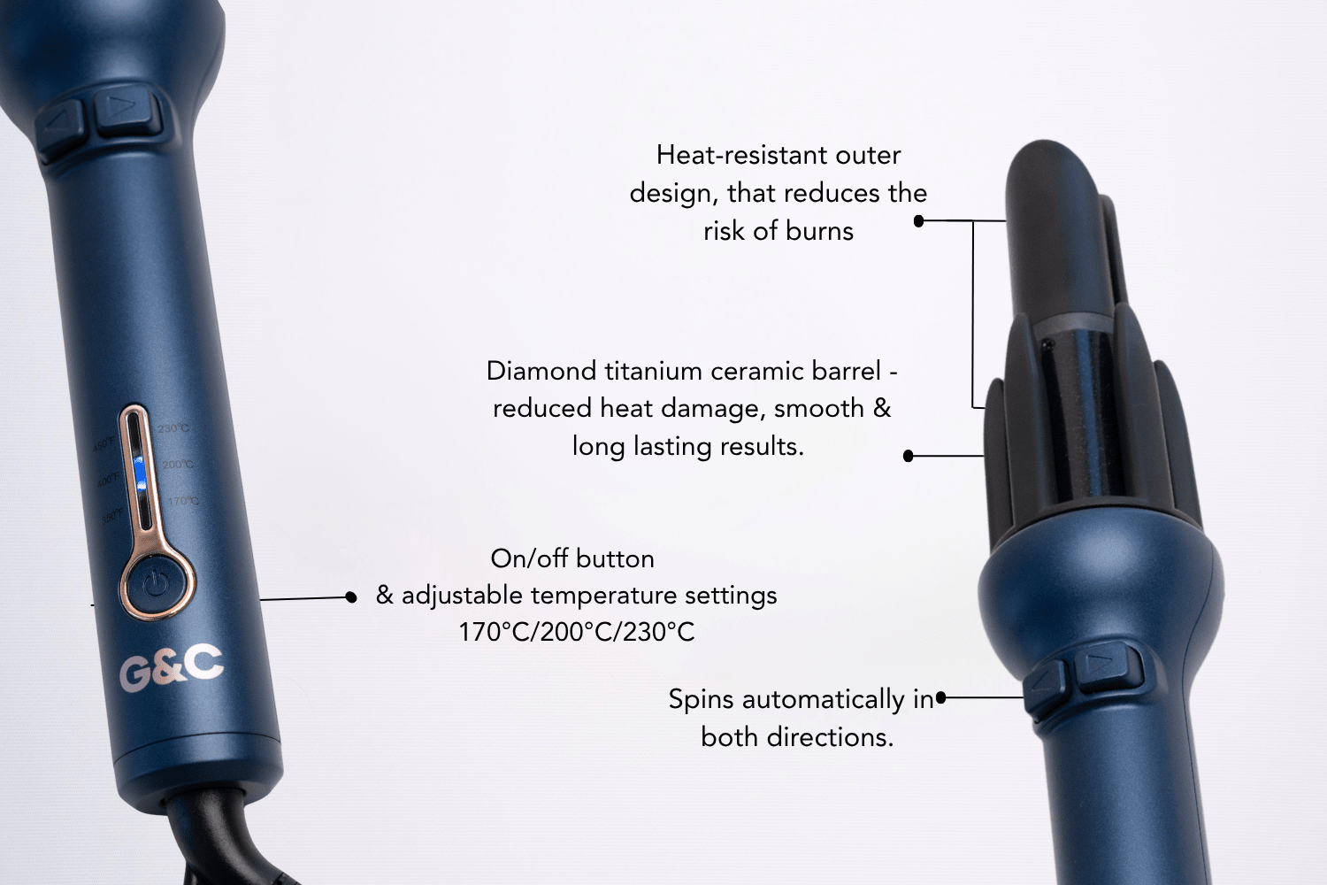 G&C Auto Curler – professional hair tool by Gold Class G&C