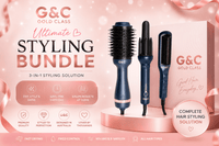G&C Ultimate Styling Bundle — Auto Curler + Blowout Brush + Straightener Brush | EOFY Sale – professional hair tool by Gold Class G&C